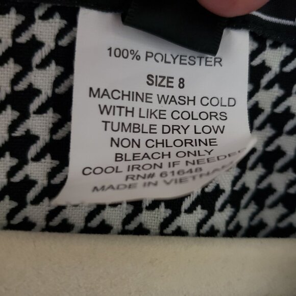 Sweet Suit Womens Hounds Tooth Blazer Jacket Shoulder Pads Size 8 - Picture 4 of 6